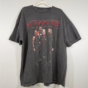 NEW WWE Shirt Graphic T-Shirt The Bloodline Charcoal Sikoa Tonga Loa Fatu Men L